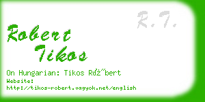 robert tikos business card